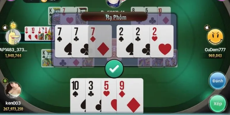 Hiểu rõ các quân bài và cách tính điểm trong Phỏm