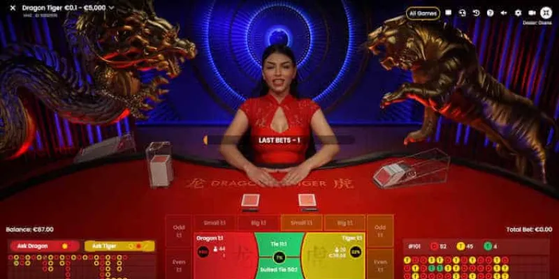 Một số loại cược trong Dragon Tiger