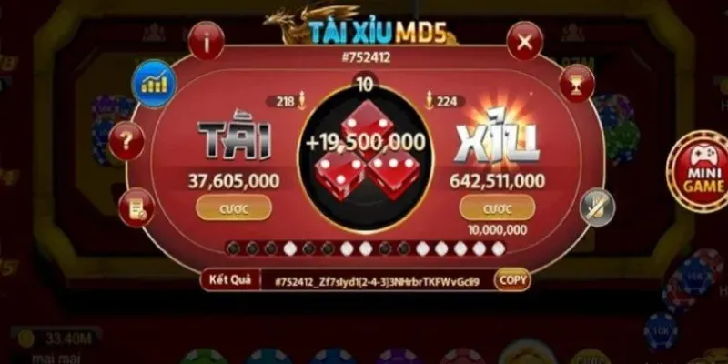 Một số ưu điểm của việc chơi Tài Xỉu sử dụng mã MD5